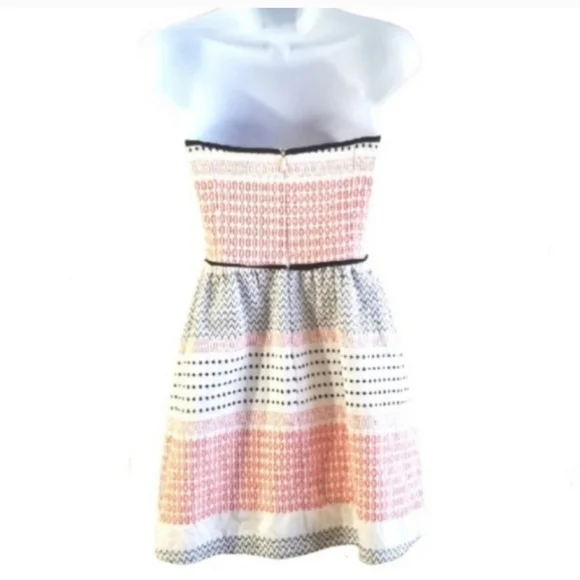 Ella Moss Dress Quilted Strapless with Pockets Pink Size M - Picture 8 of 11